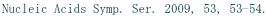 Nucleic Acids Symp. Ser. 2009, 53, 53-54.