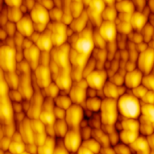 高配向性黒鉛のイオンビーム照射前のリップルパターン構造