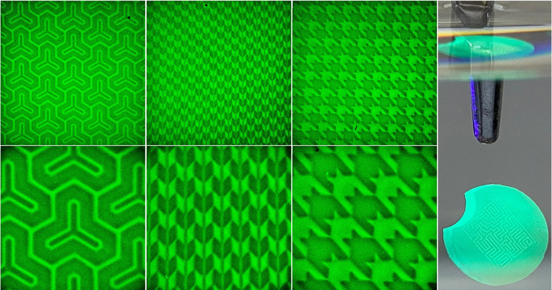 光パターニングされたナノ結晶パターン